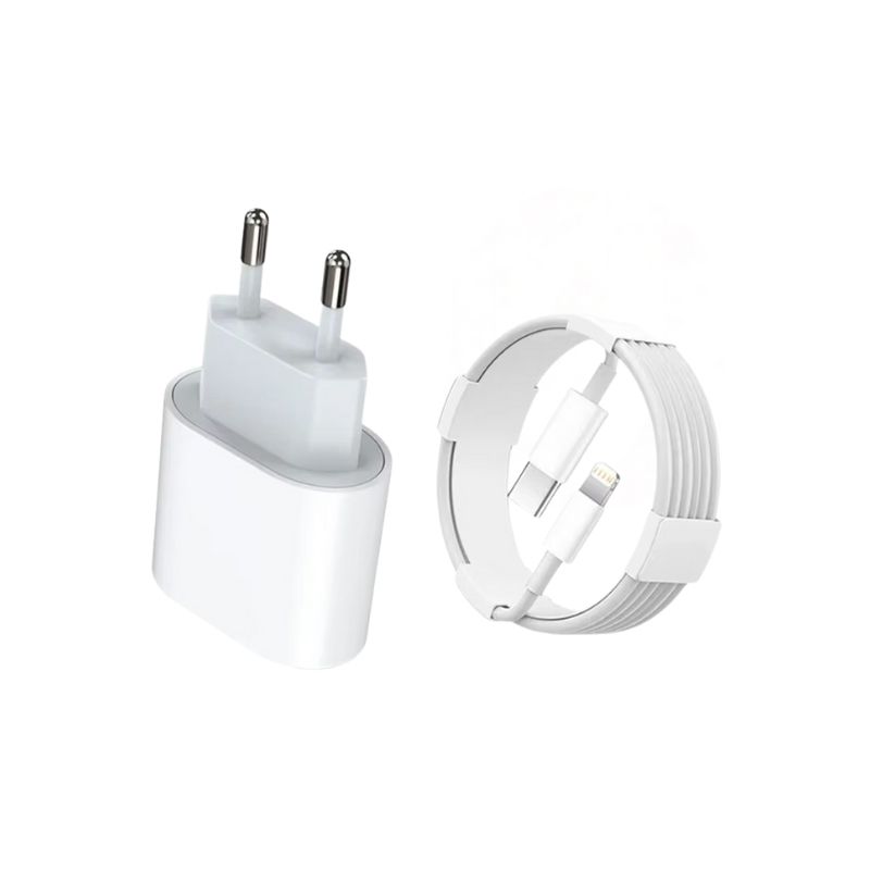 Väggladdare 35W med USB-C till lightning kabel Vit - 1m