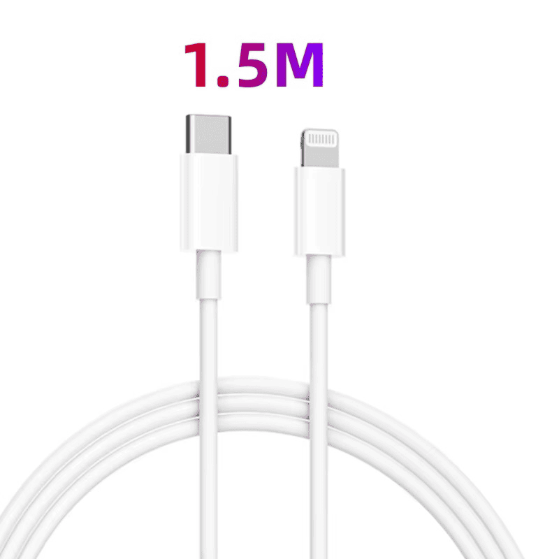 USB-C till lightning kabel snabbladdning Vit - 1,5m