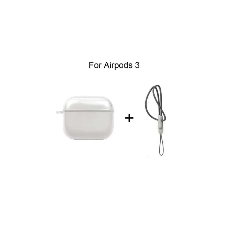 Transparent TPU-Skal med rem till AirPods - Airpods 3