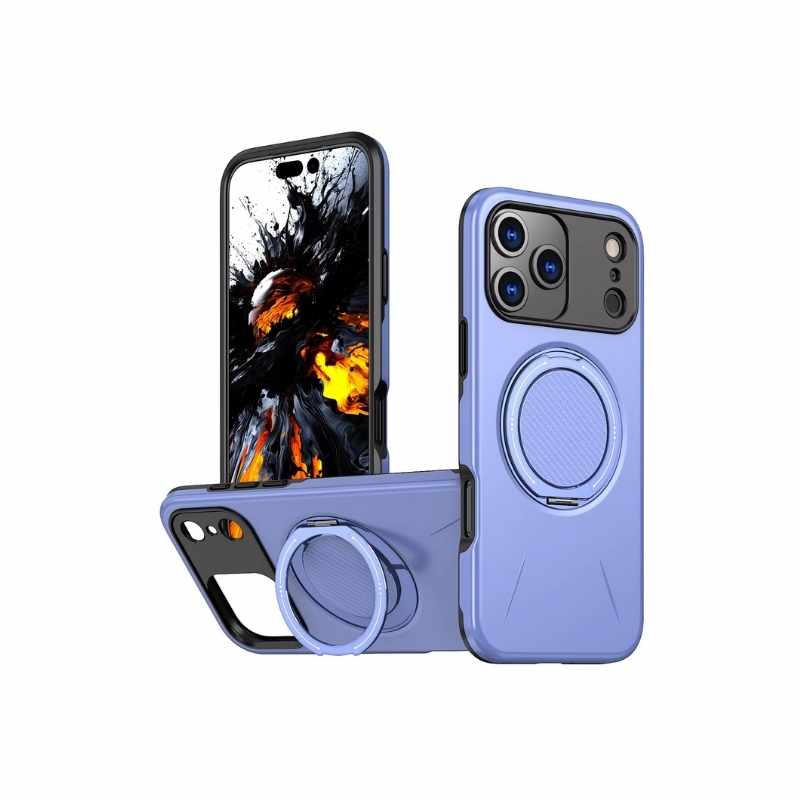 Stöttåligt Mobilskal med Ställ & MagSafe 360° för iPhone 17 - Lila