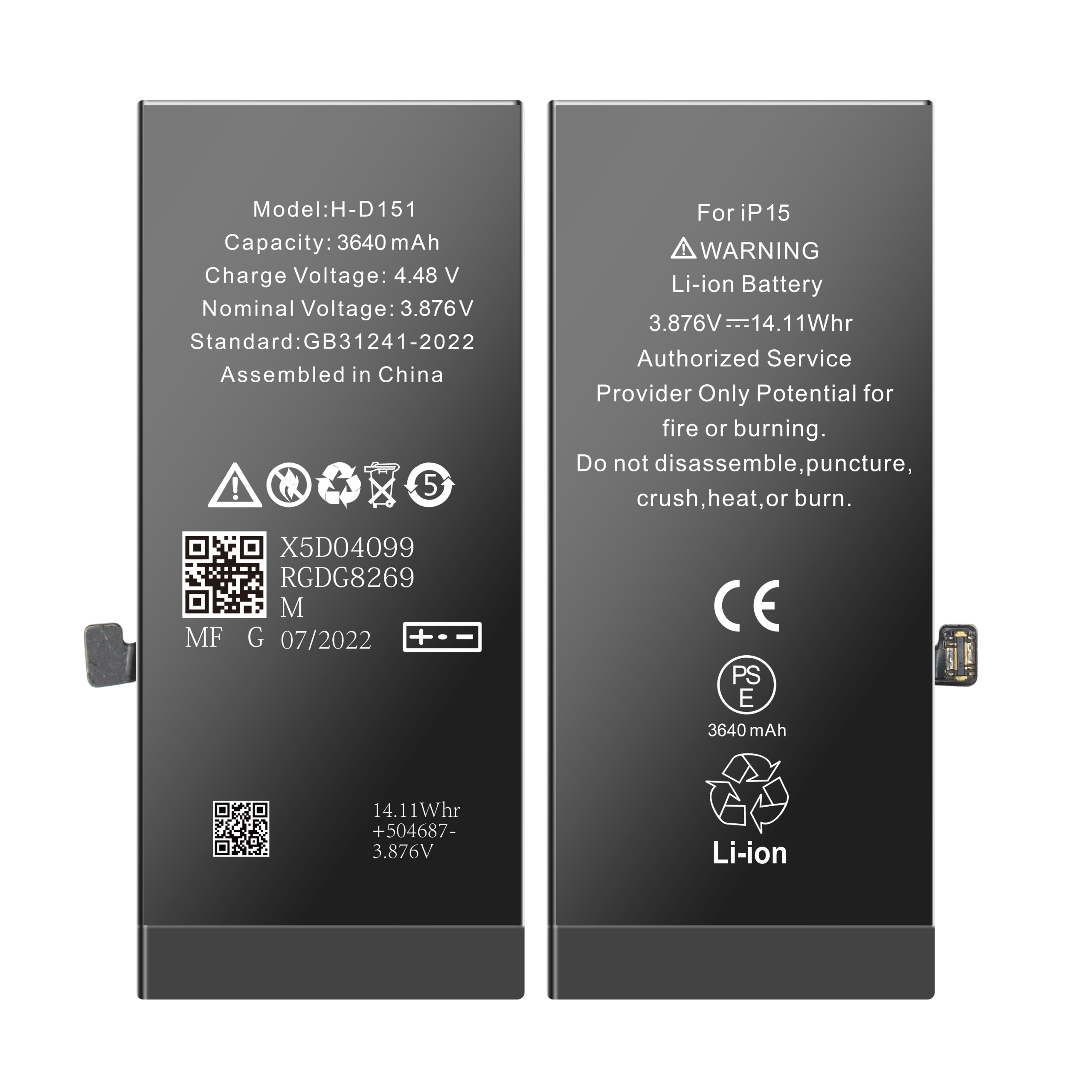 iPhone 15 Battery Premium Plus 3349mAh