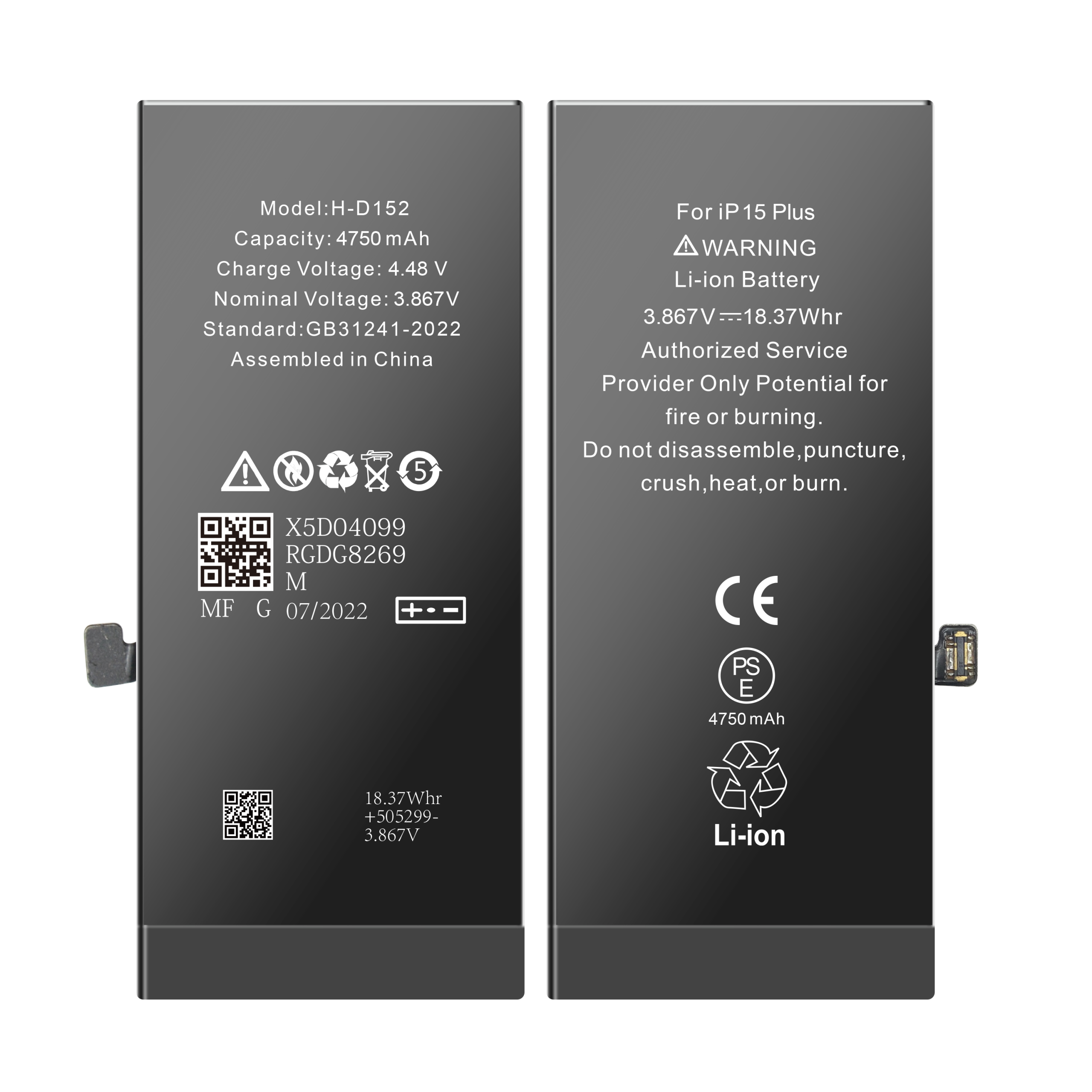 iPhone 15 Plus High Capacity 4750mAh